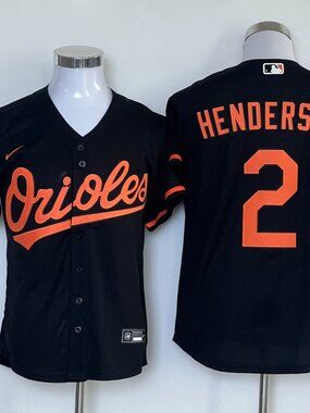 Men's Baltimore Henderson #2 Black Edition Jersey